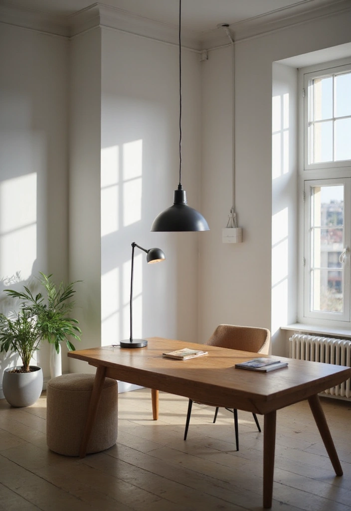 28 Desk Lighting Designs for Home and Work Inspiration 14 28 Desk Lighting Designs for Home and Work Inspiration - 14. Pendant Desk Lighting
