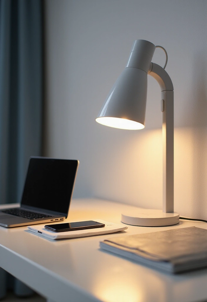 28 Desk Lighting Designs for Home and Work Inspiration 16 28 Desk Lighting Designs for Home and Work Inspiration - 16. Desk Lamp with Wireless Charging