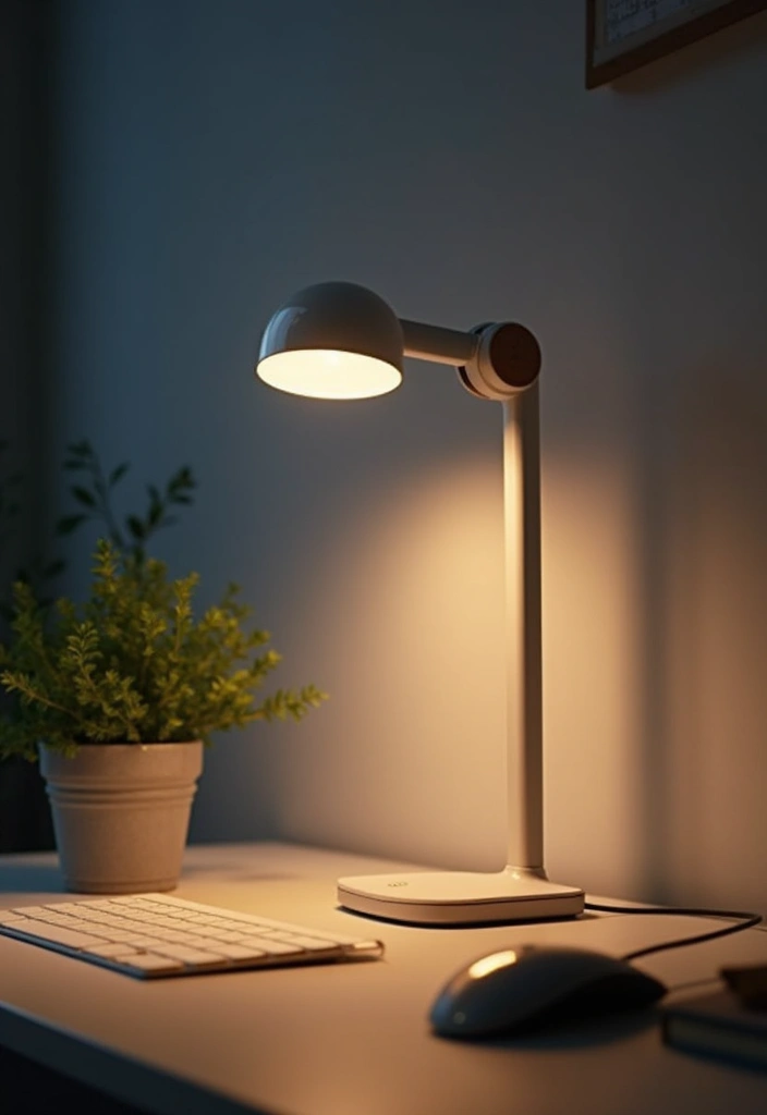 28 Desk Lighting Designs for Home and Work Inspiration 26 28 Desk Lighting Designs for Home and Work Inspiration - 26. Desk Light with Motion Sensor