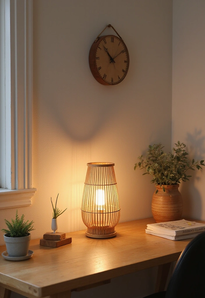 28 Desk Lighting Designs for Home and Work Inspiration 3 28 Desk Lighting Designs for Home and Work Inspiration - 3. Bamboo Desk Lamp