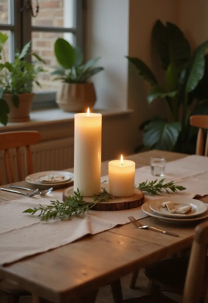 28 Dining Lighting Ideas That Set the Mood Perfectly 16 28 Dining Lighting Ideas That Set the Mood Perfectly - 16. Eco-Friendly Scented Candles