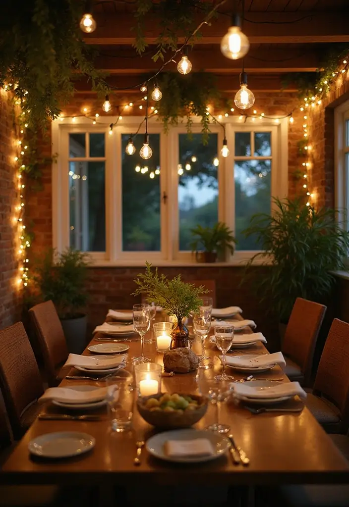 28 Dining Lighting Ideas That Set the Mood Perfectly 21 28 Dining Lighting Ideas That Set the Mood Perfectly - 21. Outdoor Inspired Dining Lights