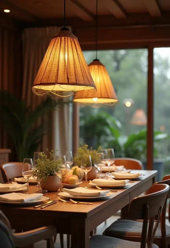 28 Dining Lighting Ideas That Set the Mood Perfectly 4 28 Dining Lighting Ideas That Set the Mood Perfectly - 4. Biodegradable Light Shades