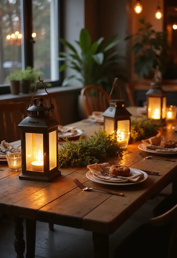 28 Dining Lighting Ideas That Set the Mood Perfectly 9 28 Dining Lighting Ideas That Set the Mood Perfectly - 9. Vintage Lanterns
