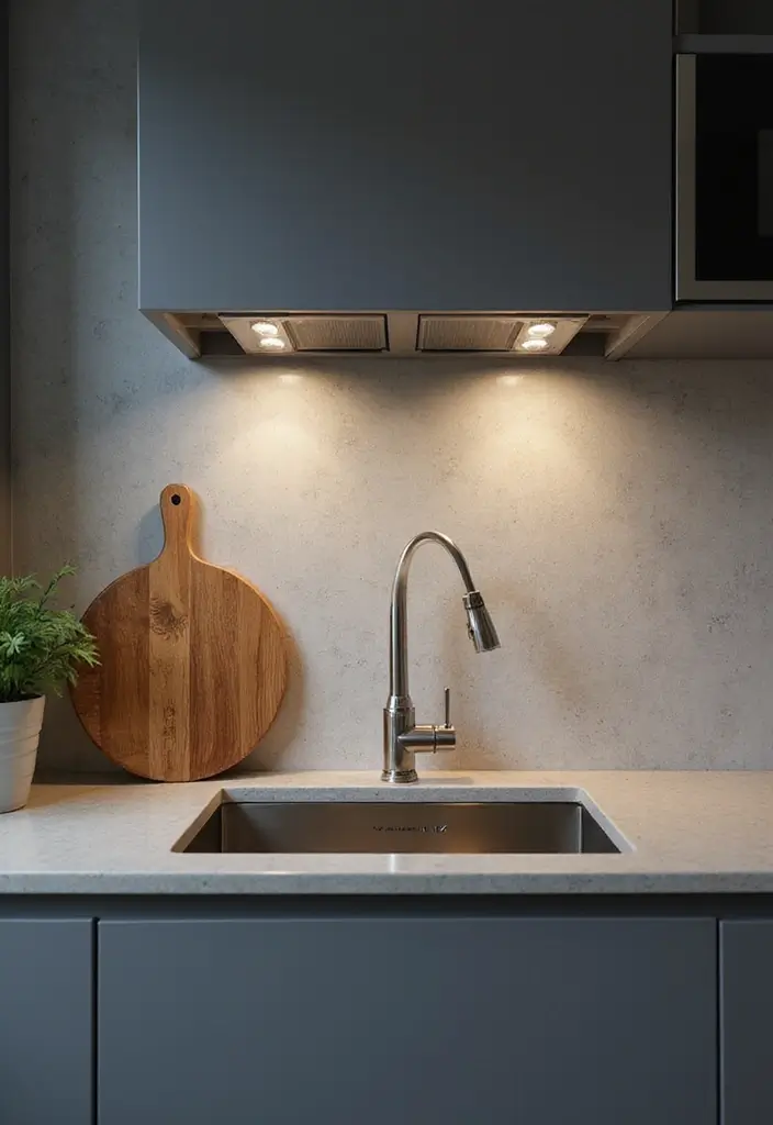 28 Kitchen Sink Lighting Designs You’ll Want to Try 13 28 Kitchen Sink Lighting Designs You’ll Want to Try - 13. Modern LED Fixtures
