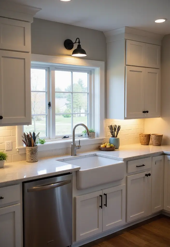 28 Kitchen Sink Lighting Designs You’ll Want to Try 18 28 Kitchen Sink Lighting Designs You’ll Want to Try - 18. Smart Lighting Options