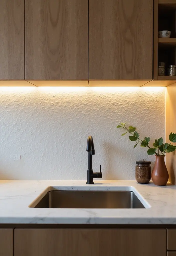 28 Kitchen Sink Lighting Designs You’ll Want to Try 20 28 Kitchen Sink Lighting Designs You’ll Want to Try - 20. Textured Glass Fixtures