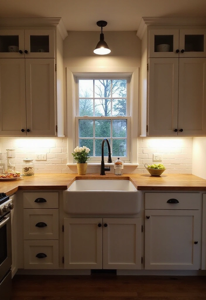 28 Kitchen Sink Lighting Designs You’ll Want to Try 3 28 Kitchen Sink Lighting Designs You’ll Want to Try - 3. Under Cabinet Lighting