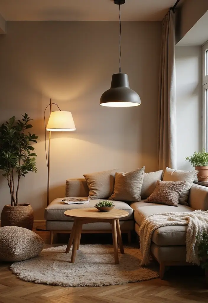 28 Living Room Lighting Designs That Elevate Modern Homes 11 28 Living Room Lighting Designs That Elevate Modern Homes - 11. Eco-Friendly Lighting Options