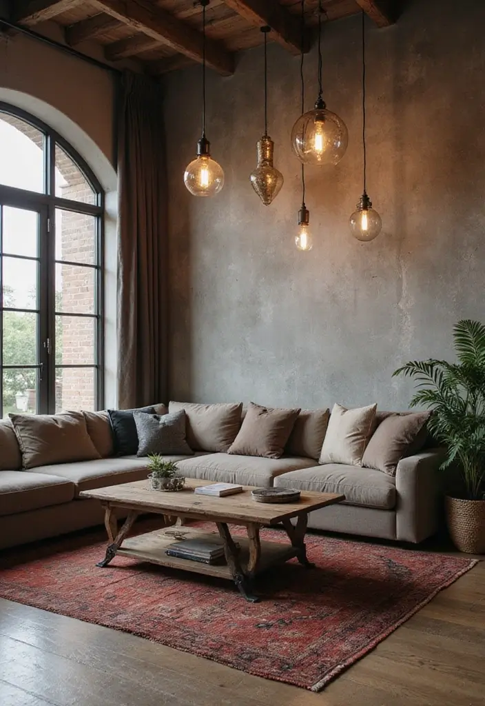 28 Living Room Lighting Designs That Elevate Modern Homes 18 28 Living Room Lighting Designs That Elevate Modern Homes - 18. Industrial Lighting Fixtures