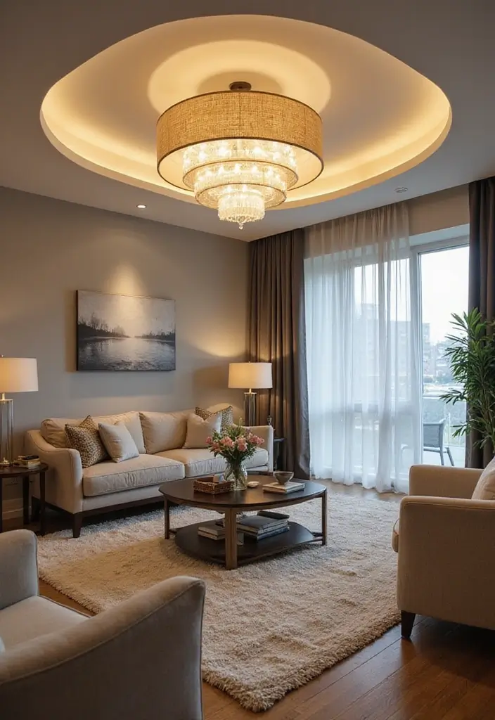 28 Living Room Lighting Designs That Elevate Modern Homes 7 28 Living Room Lighting Designs That Elevate Modern Homes - 7. Ambient Ceiling Lights