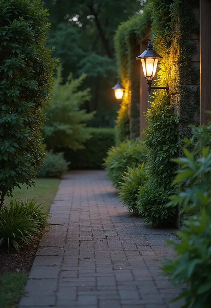 28 Outdoor Lighting Ideas That Add Drama and Charm - 12. Wall-Mounted Lanterns