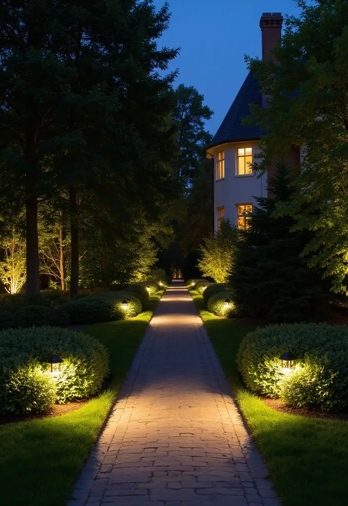 28 Outdoor Lighting Ideas That Add Drama and Charm - 15. Spotlights on Architectural Features