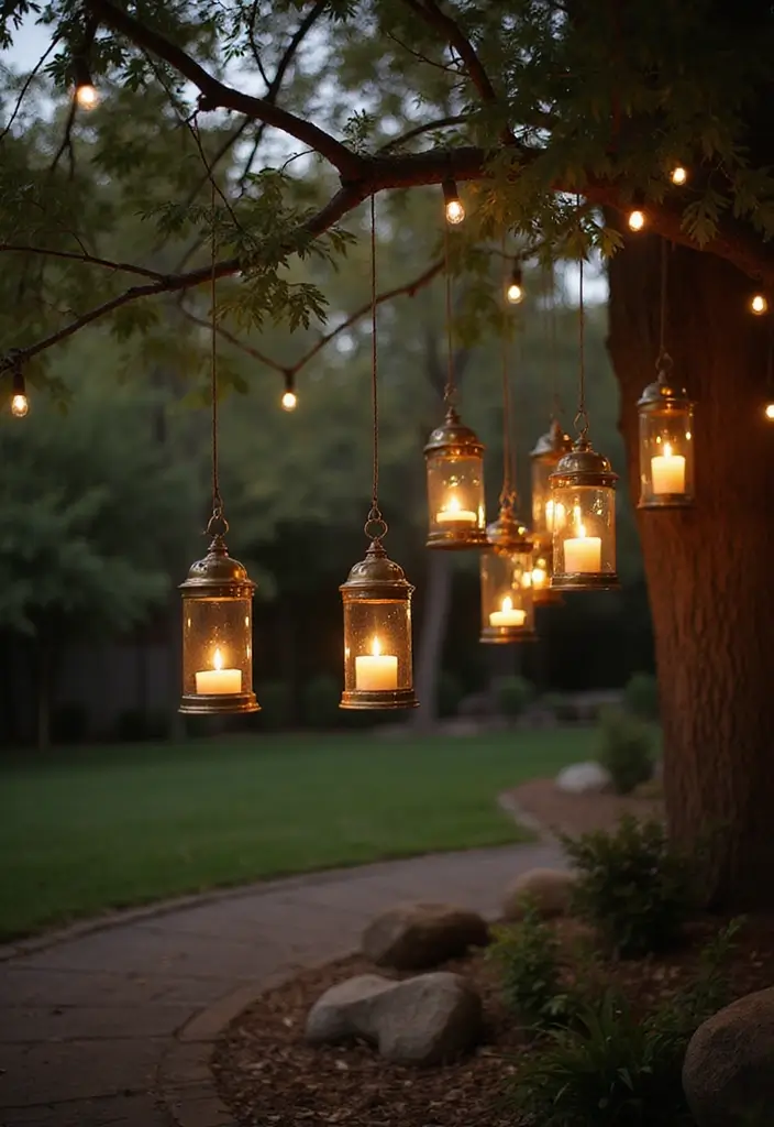 28 Patio Lighting Ideas to Create the Perfect Outdoor Ambiance 13 28 Patio Lighting Ideas to Create the Perfect Outdoor Ambiance - 13. Hanging Tealight Holders
