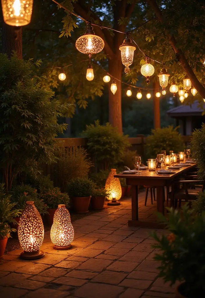 28 Patio Lighting Ideas to Create the Perfect Outdoor Ambiance 24 28 Patio Lighting Ideas to Create the Perfect Outdoor Ambiance - 24. Decorative Light Fixtures