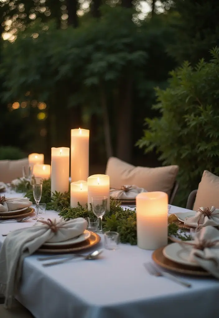 28 Patio Lighting Ideas to Create the Perfect Outdoor Ambiance 3 28 Patio Lighting Ideas to Create the Perfect Outdoor Ambiance - 3. Candlelit Tables