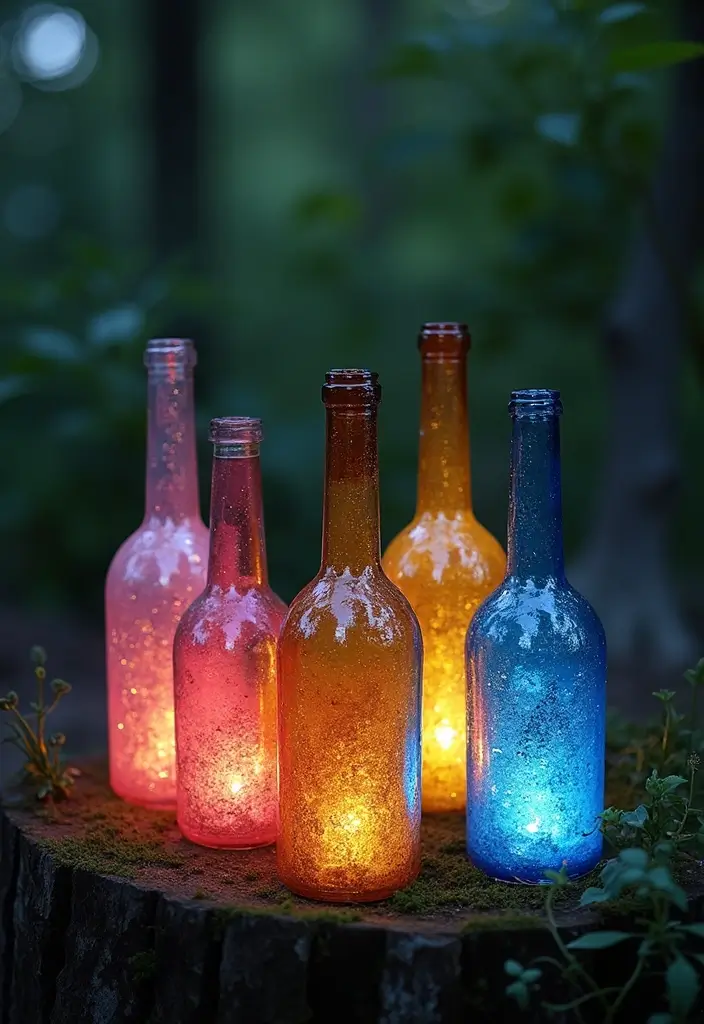 28 Patio Lighting Ideas to Create the Perfect Outdoor Ambiance 9 28 Patio Lighting Ideas to Create the Perfect Outdoor Ambiance - 9. Upcycled Bottle Lights