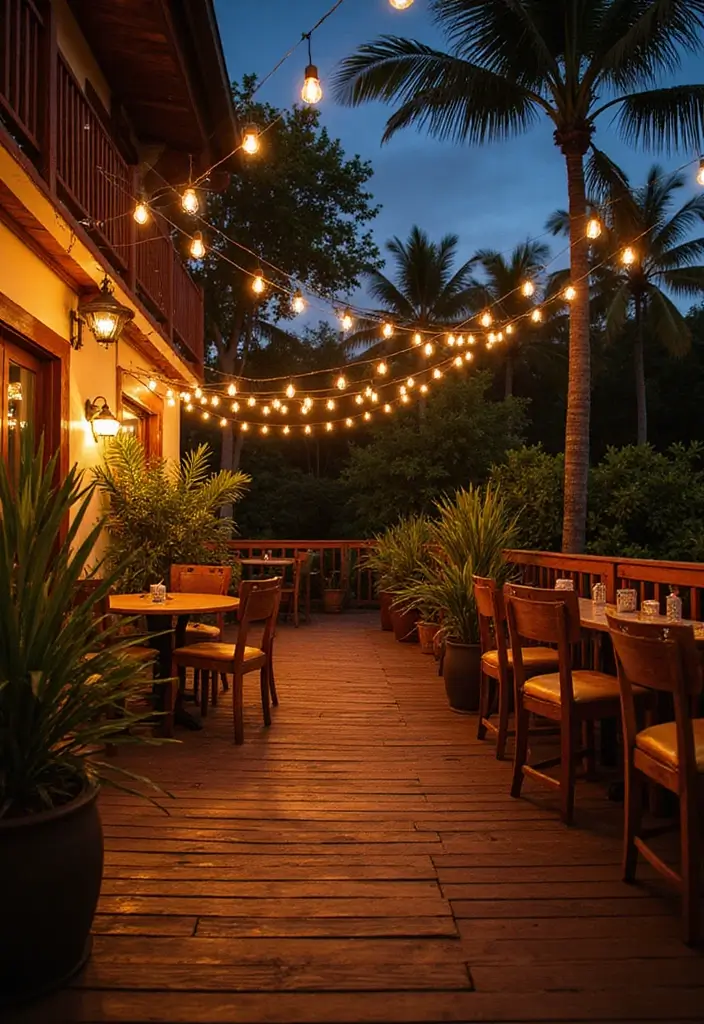 29 Balcony Lighting Ideas to Make Evenings More Relaxing 28 29 Balcony Lighting Ideas to Make Evenings More Relaxing - 28. Tiki Torches for a Tropical Vibe
