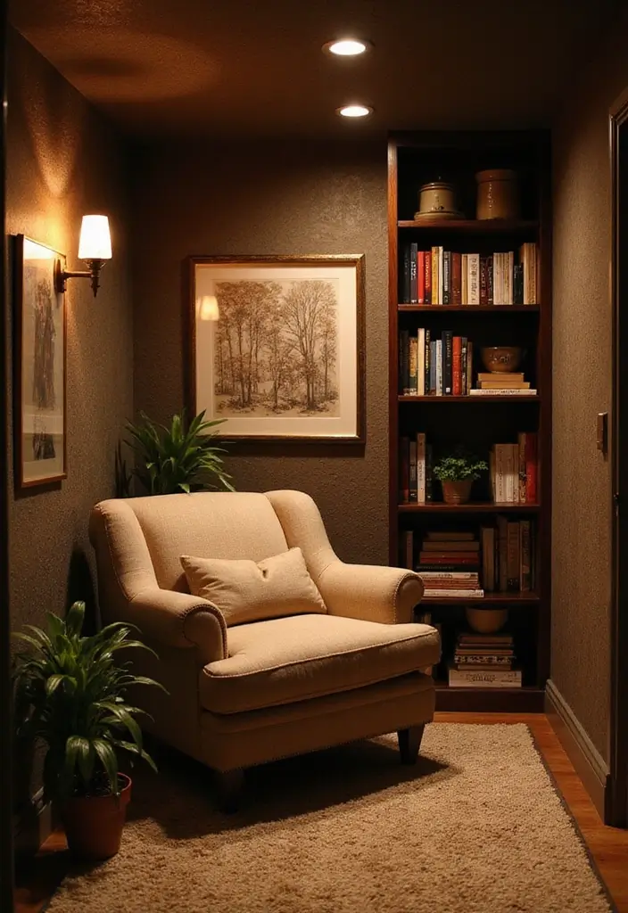 29 Basement Lighting Ideas to Transform Dark Spaces 19 29 Basement Lighting Ideas to Transform Dark Spaces - 19. Cozy Nook Lighting