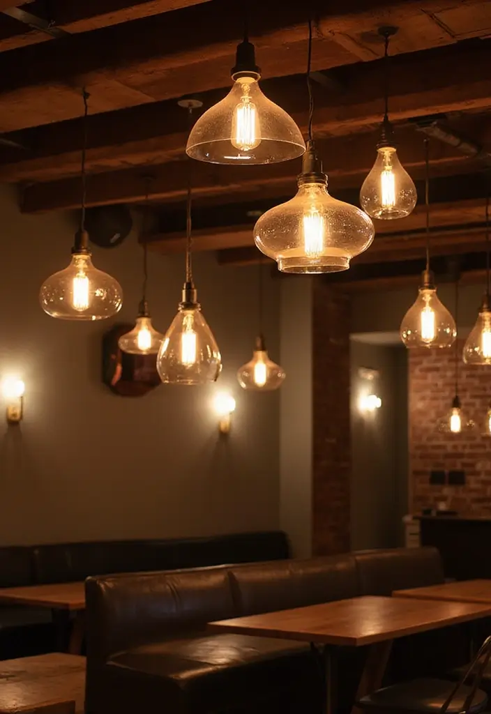 29 Basement Lighting Ideas to Transform Dark Spaces 2 29 Basement Lighting Ideas to Transform Dark Spaces - 2. Pendant Lighting Showpieces