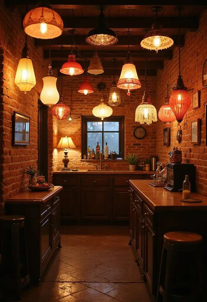 29 Basement Lighting Ideas to Transform Dark Spaces 20 29 Basement Lighting Ideas to Transform Dark Spaces - 20. Creative Lamp Shades