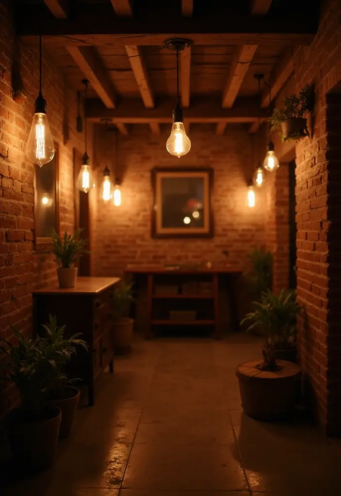 29 Basement Lighting Ideas to Transform Dark Spaces 26 29 Basement Lighting Ideas to Transform Dark Spaces - 26. Vintage Edison Bulbs