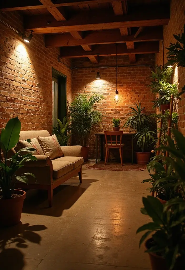 29 Basement Lighting Ideas to Transform Dark Spaces 8 29 Basement Lighting Ideas to Transform Dark Spaces - 8. Uplighting for Cozy Spaces