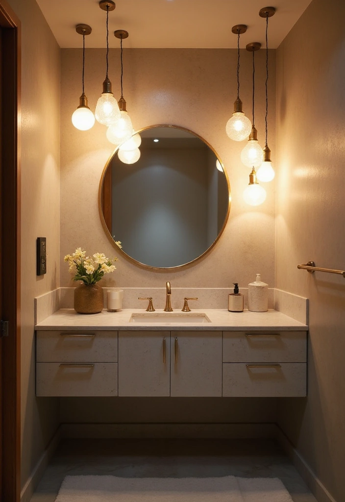 29 Bathroom Vanity Lighting Ideas That Upgrade Any Look 10 29 Bathroom Vanity Lighting Ideas That Upgrade Any Look - 10. Soft Focus Globe Lights