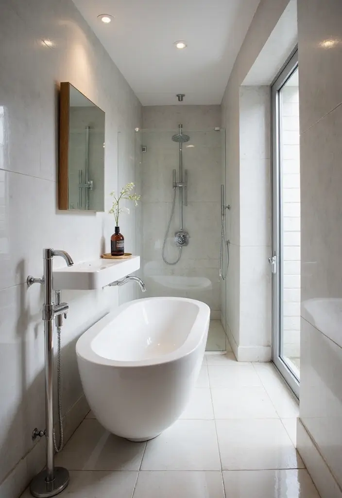29 Bathroom Vanity Lighting Ideas That Upgrade Any Look 27 29 Bathroom Vanity Lighting Ideas That Upgrade Any Look - 27. Bright Metallic Fixtures