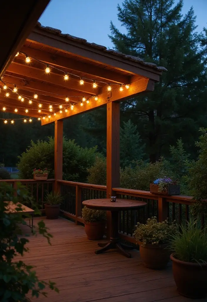 29 Deck Lighting Ideas That Make Outdoor Evenings Beautiful 1 29 Deck Lighting Ideas That Make Outdoor Evenings Beautiful - 1. Solar-Powered String Lights