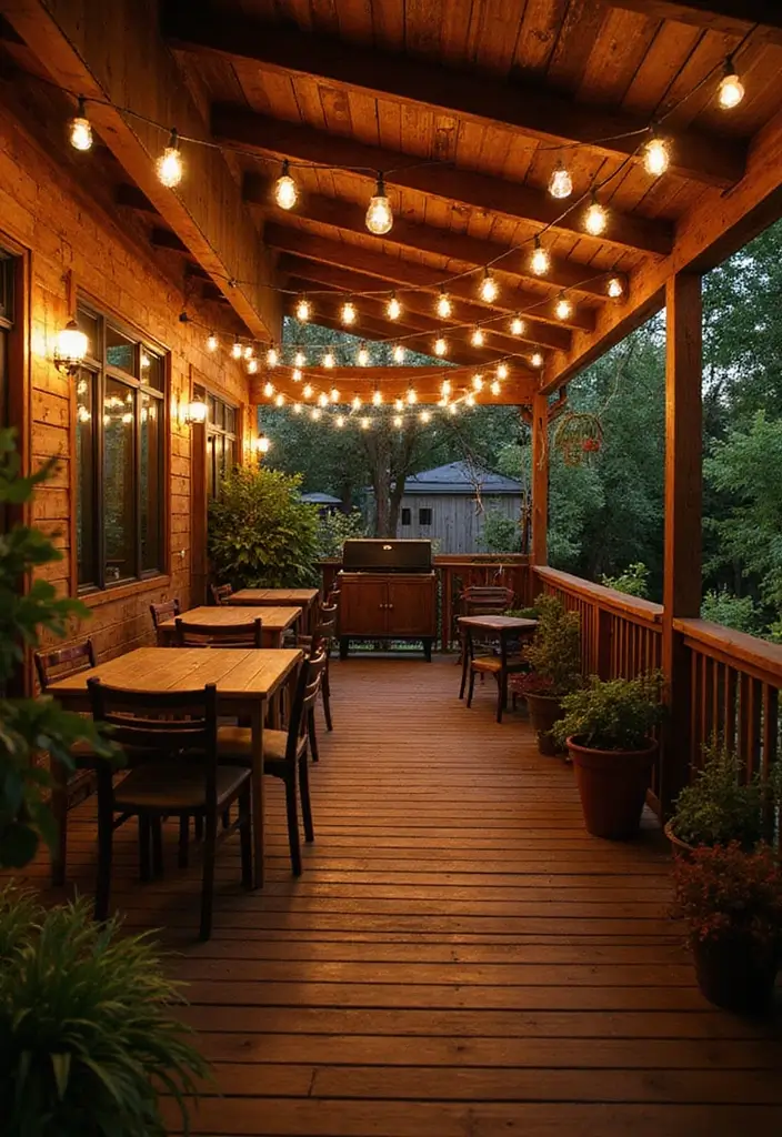 29 Deck Lighting Ideas That Make Outdoor Evenings Beautiful 13 29 Deck Lighting Ideas That Make Outdoor Evenings Beautiful - 13. Reclaimed Wood Lights