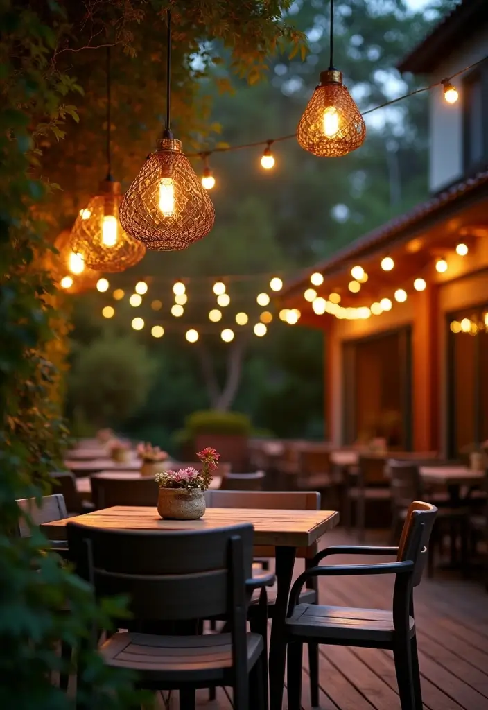 29 Deck Lighting Ideas That Make Outdoor Evenings Beautiful 8 29 Deck Lighting Ideas That Make Outdoor Evenings Beautiful - 8. Hanging Pendant Lights