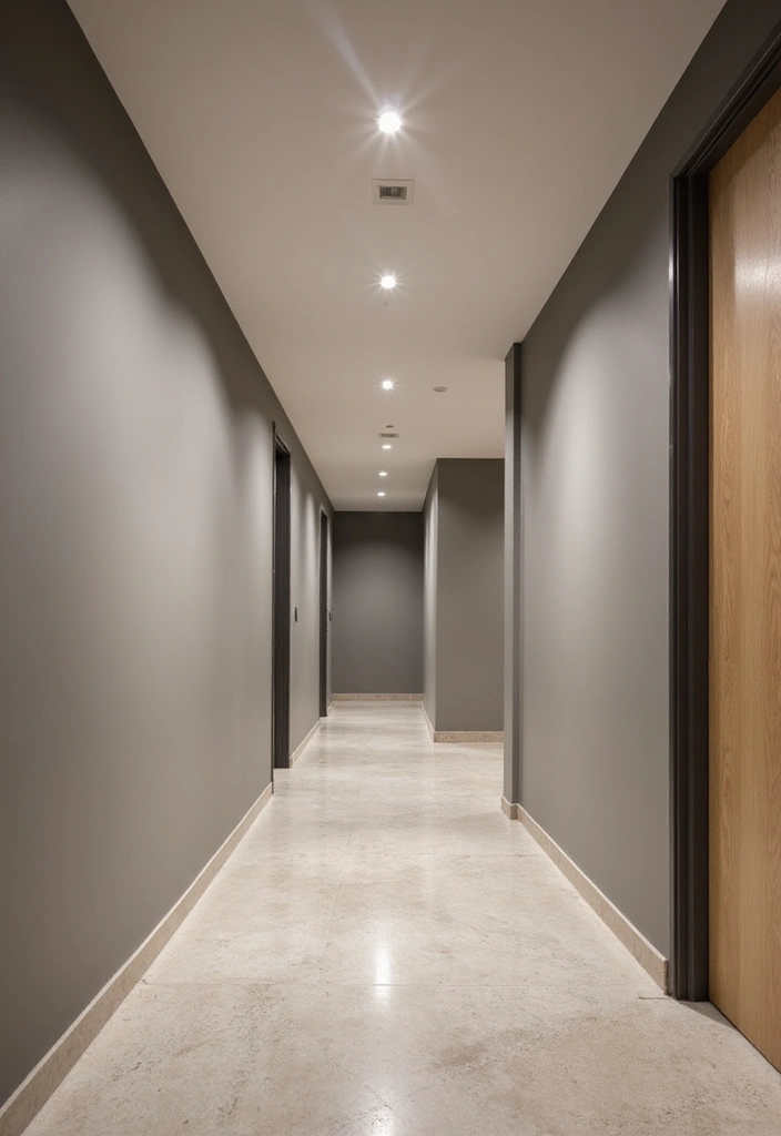 29 Hallway Lighting Ideas for Bright, Inviting Spaces - 9. Energy-Efficient Recessed Lighting
