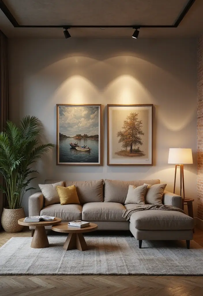29 Living Room Lighting Ideas You’ll Want to Copy Right Now - 24. Track Lighting