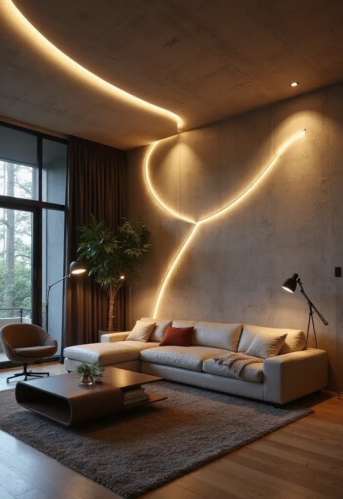 29 Living Room Lighting Ideas You’ll Want to Copy Right Now - 29. Multi-Functional Lighting