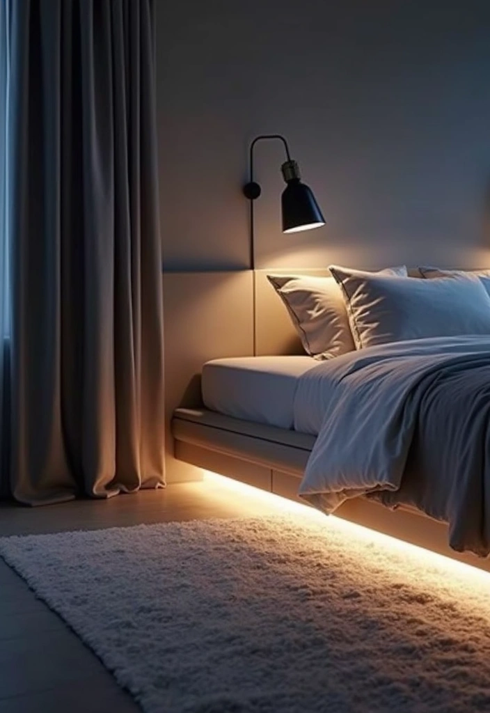 29 Under Bed Lighting Ideas That Add a Cool Modern Touch 10 29 Under Bed Lighting Ideas That Add a Cool Modern Touch - 10. Under Bed Lighting with Smart Sensors