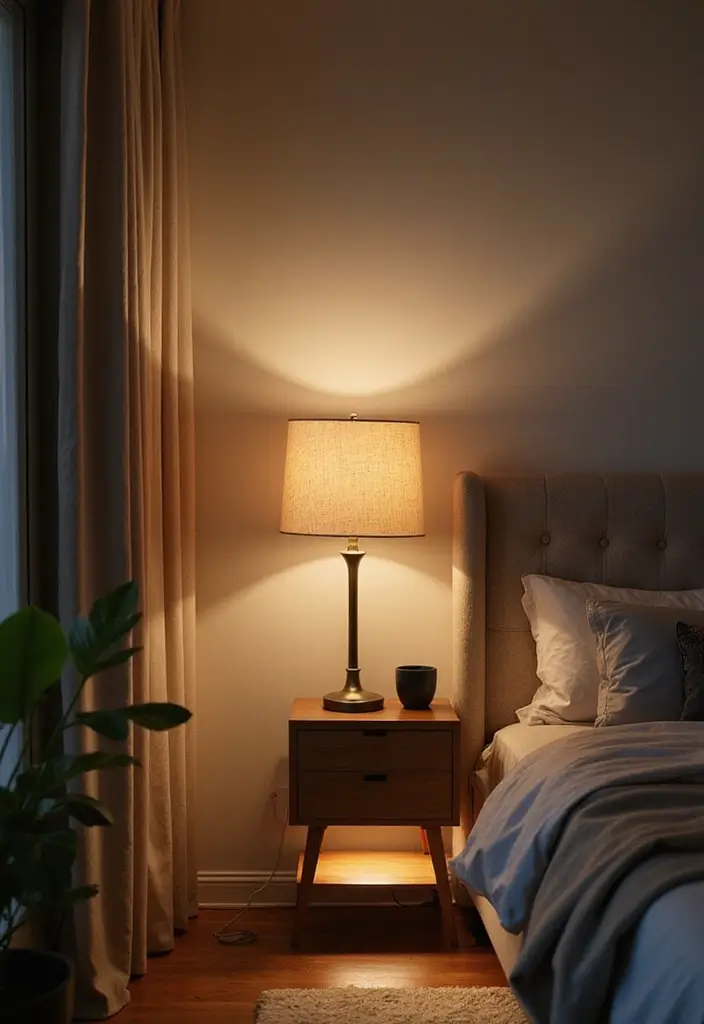 29 Under Bed Lighting Ideas That Add a Cool Modern Touch 13 29 Under Bed Lighting Ideas That Add a Cool Modern Touch - 13. Incorporating Floor Lamps with Under Bed Lights