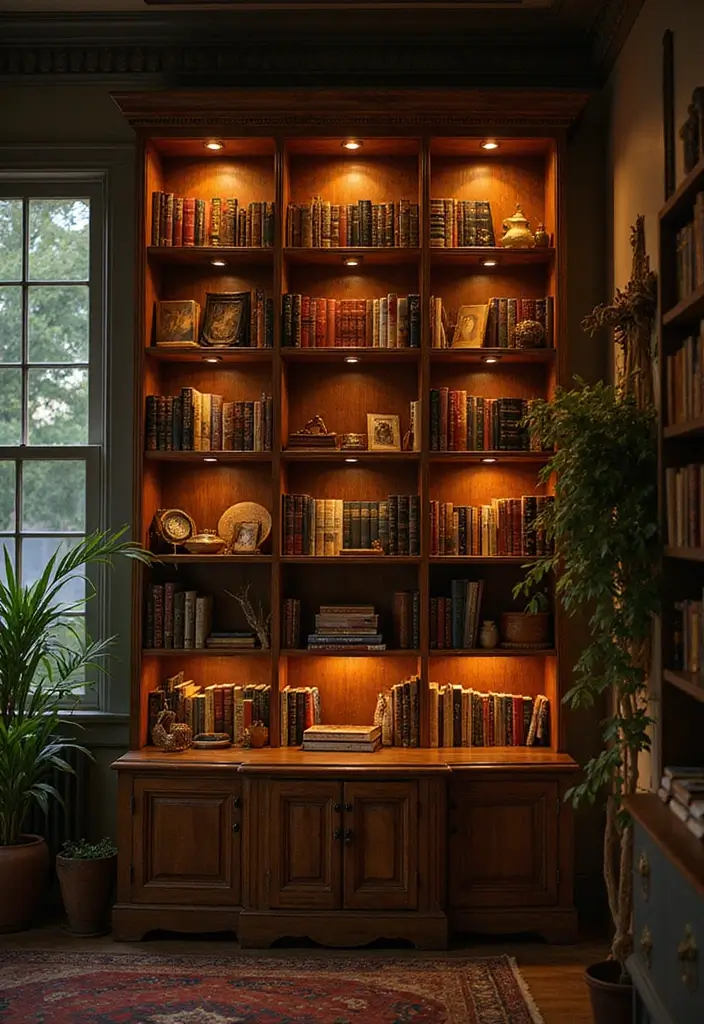 30+ Cozy Lighting Tips to Add Warmth and Comfort at Home 20 30+ Cozy Lighting Tips to Add Warmth and Comfort at Home - 20. Highlight Your Bookshelves