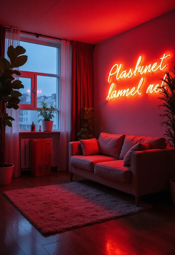 30+ Cozy Lighting Tips to Add Warmth and Comfort at Home 29 30+ Cozy Lighting Tips to Add Warmth and Comfort at Home - 29. Use Neon for Accent Lighting
