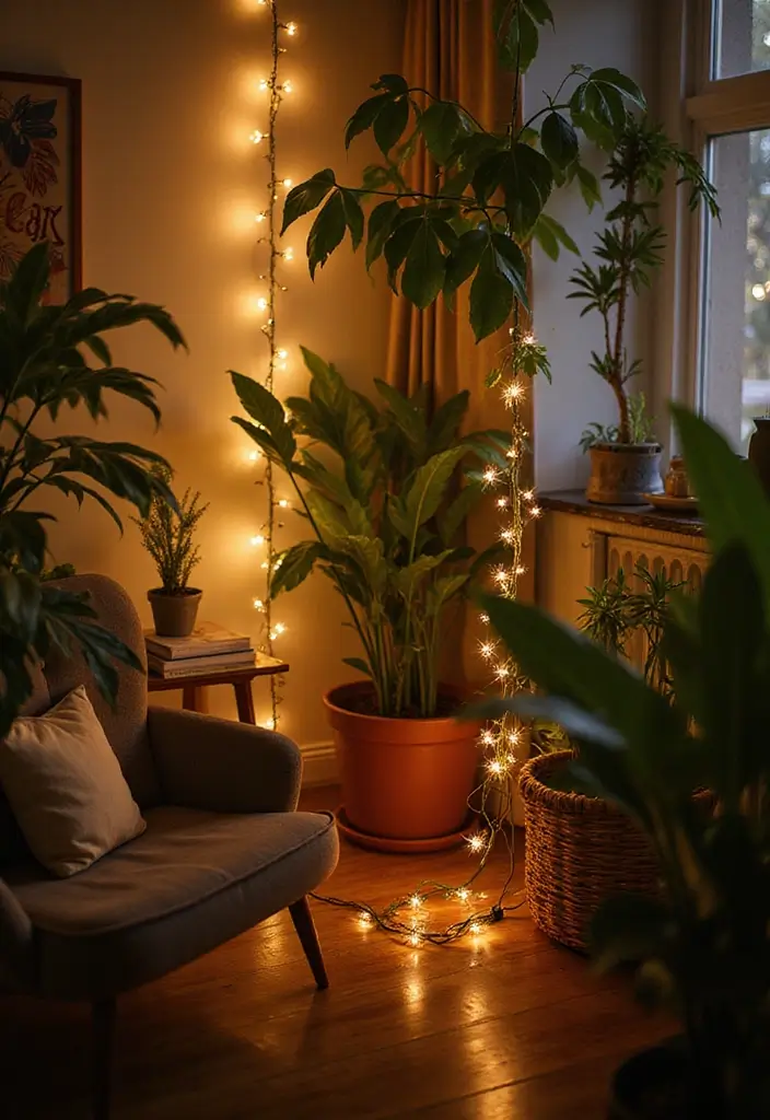 30+ Cozy Lighting Tips to Add Warmth and Comfort at Home 4 30+ Cozy Lighting Tips to Add Warmth and Comfort at Home - 4. Add Fairy Lights
