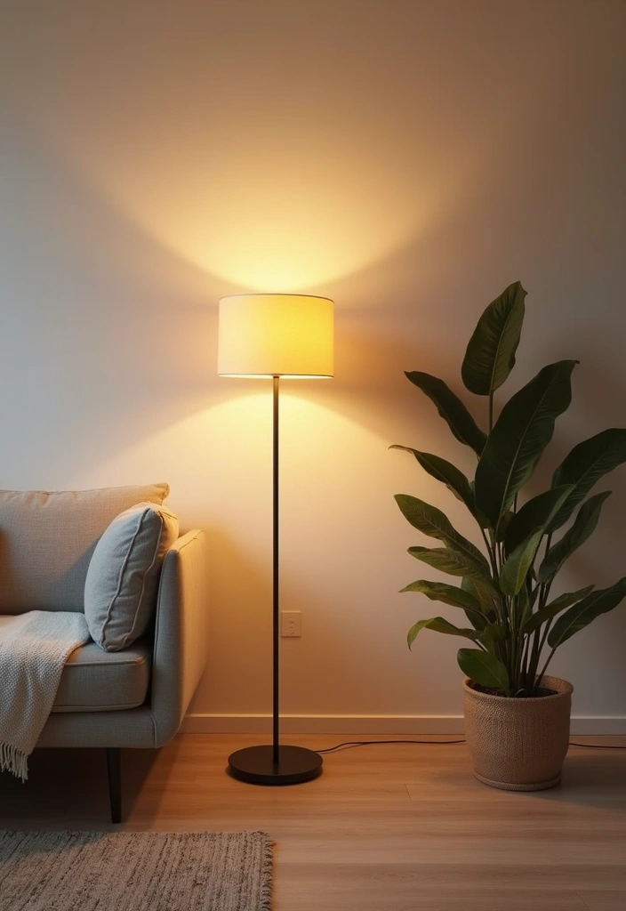 30+ Floor Lighting Designs That Add Drama to Interiors 15 30+ Floor Lighting Designs That Add Drama to Interiors - 15. Eco-Friendly LED Floor Lamps