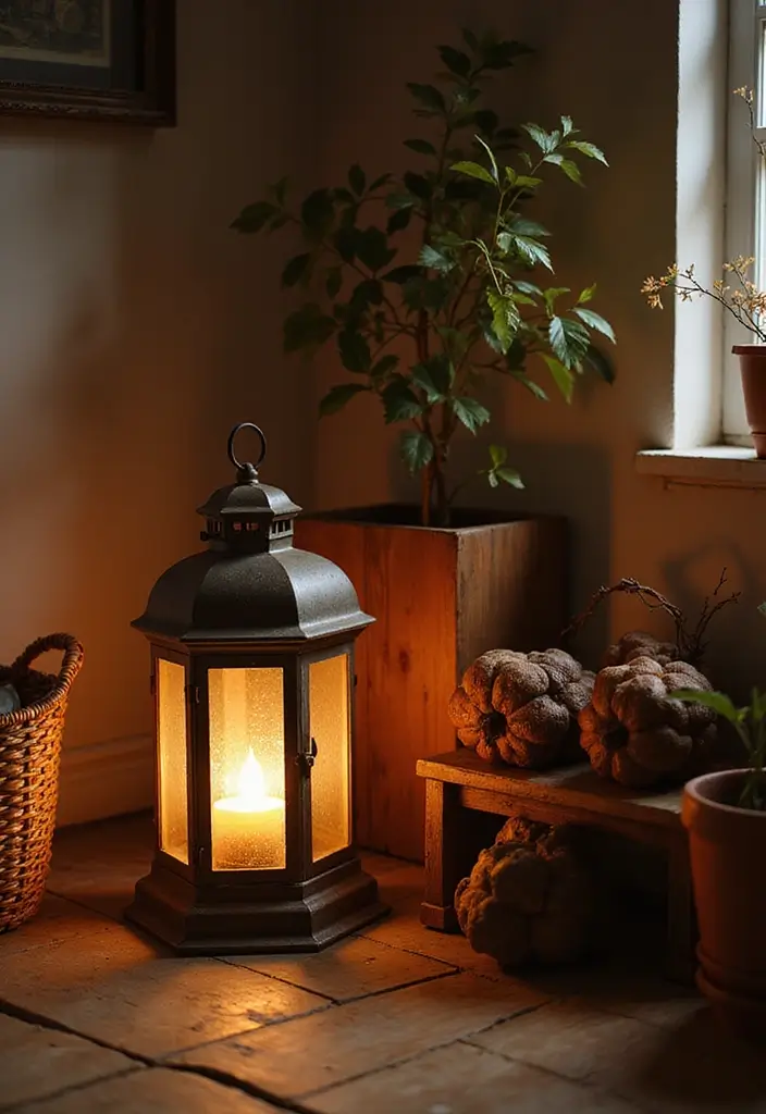 30+ Floor Lighting Designs That Add Drama to Interiors 24 30+ Floor Lighting Designs That Add Drama to Interiors - 24. Rustic Lantern Floor Lamps