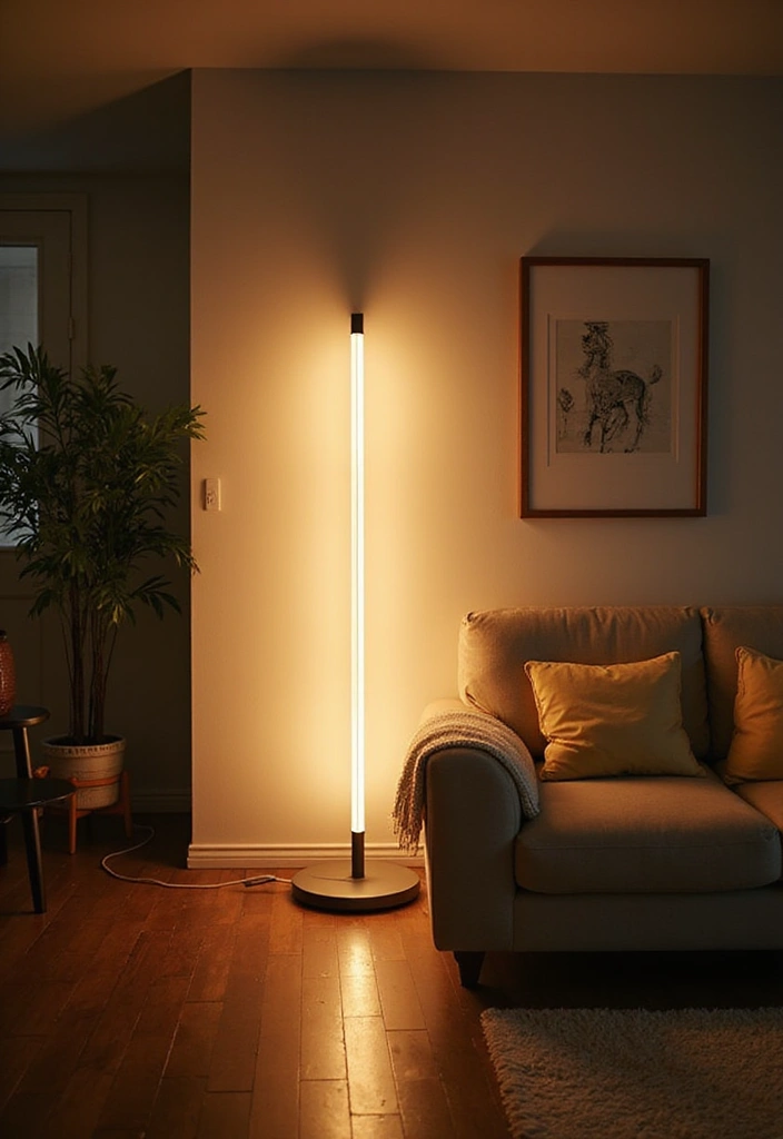 30+ Floor Lighting Designs That Add Drama to Interiors 5 30+ Floor Lighting Designs That Add Drama to Interiors - 5. LED Floor Lamps with Adjustable Brightness
