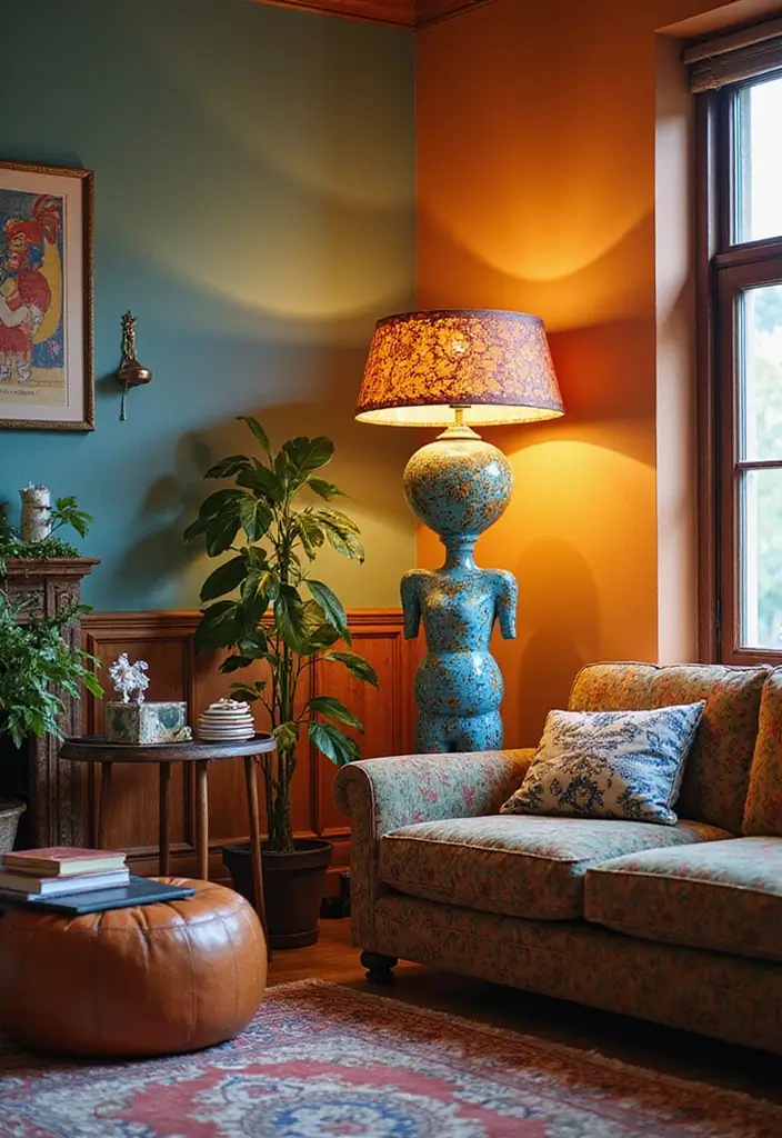 30+ Floor Lighting Designs That Add Drama to Interiors 7 30+ Floor Lighting Designs That Add Drama to Interiors - 7. Artistic Sculptural Lamps