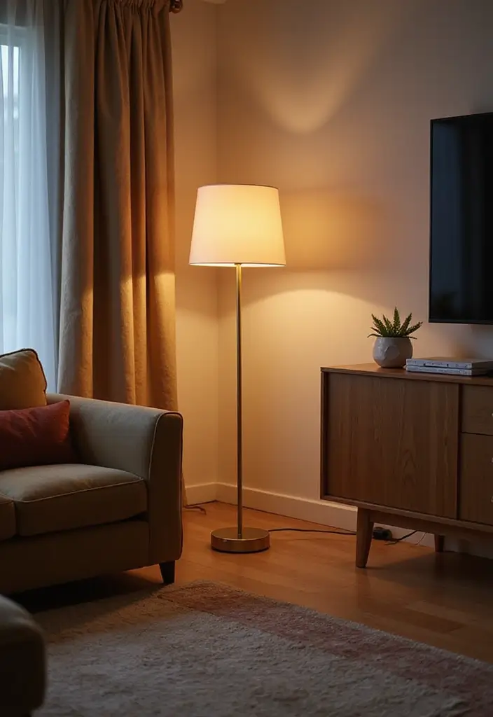 30+ Floor Lighting Designs That Add Drama to Interiors 9 30+ Floor Lighting Designs That Add Drama to Interiors - 9. Smart Floor Lamps