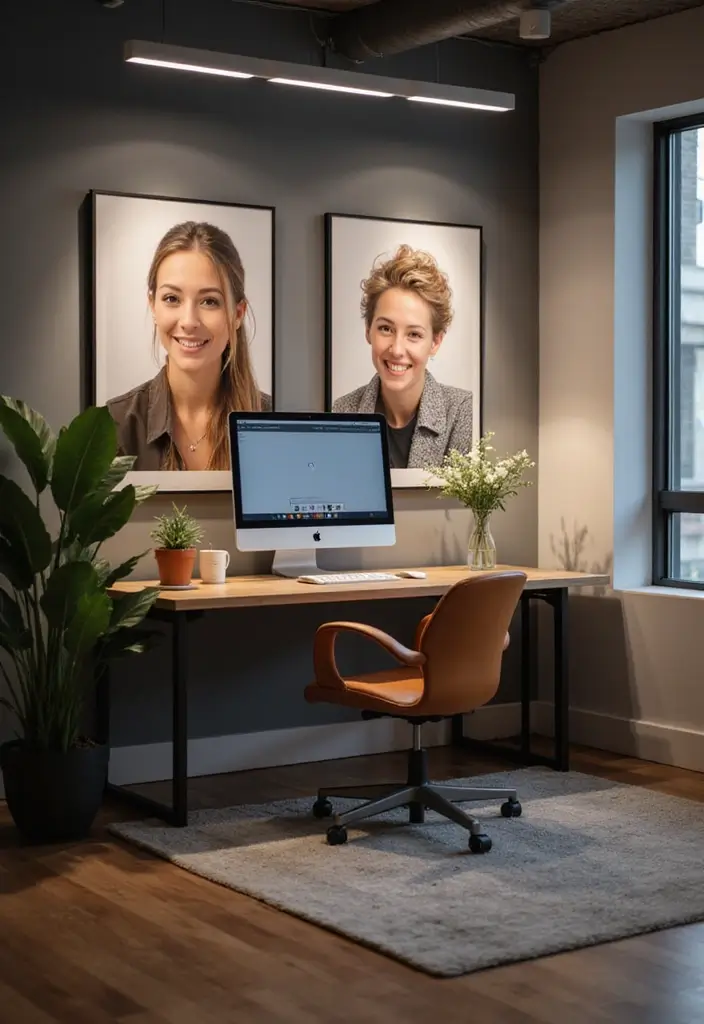 30+ Home Office Lighting Tips to Improve Focus and Style 13 30+ Home Office Lighting Tips to Improve Focus and Style - 13. Use Task Lighting for Video Calls