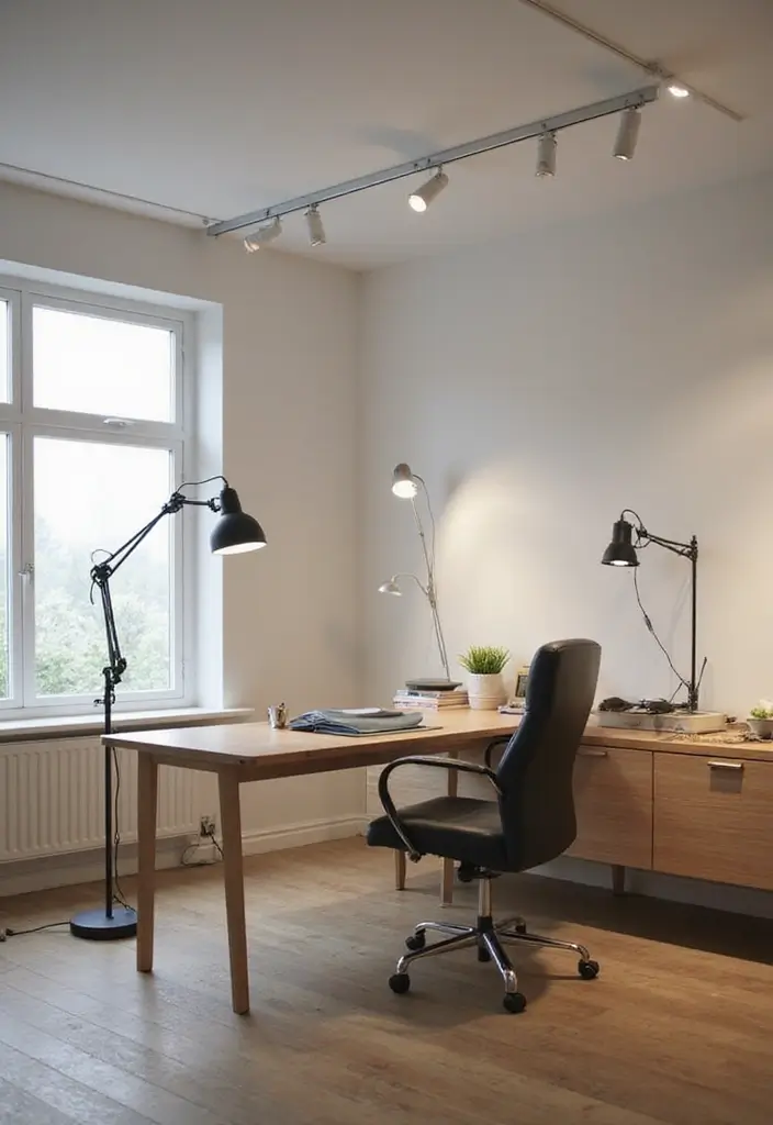 30+ Home Office Lighting Tips to Improve Focus and Style 18 30+ Home Office Lighting Tips to Improve Focus and Style - 18. Go for Adjustable Lighting
