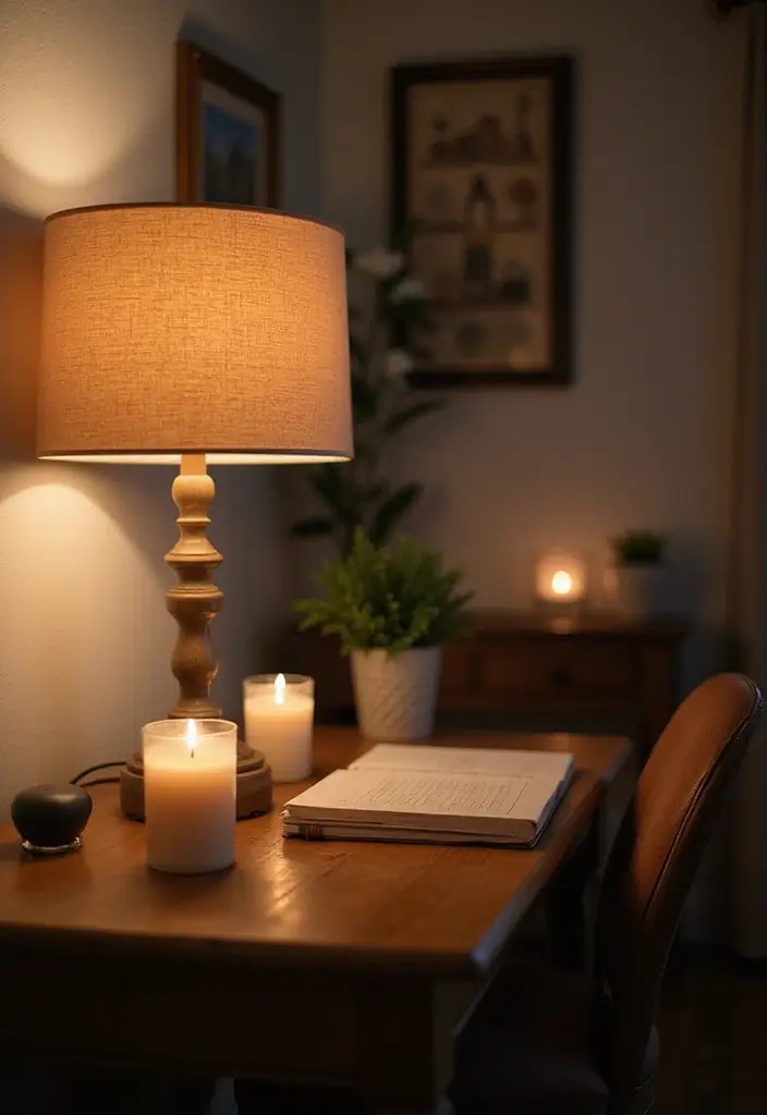 30+ Home Office Lighting Tips to Improve Focus and Style 26 30+ Home Office Lighting Tips to Improve Focus and Style - 26. Create a Soothing Atmosphere with Soft Lighting
