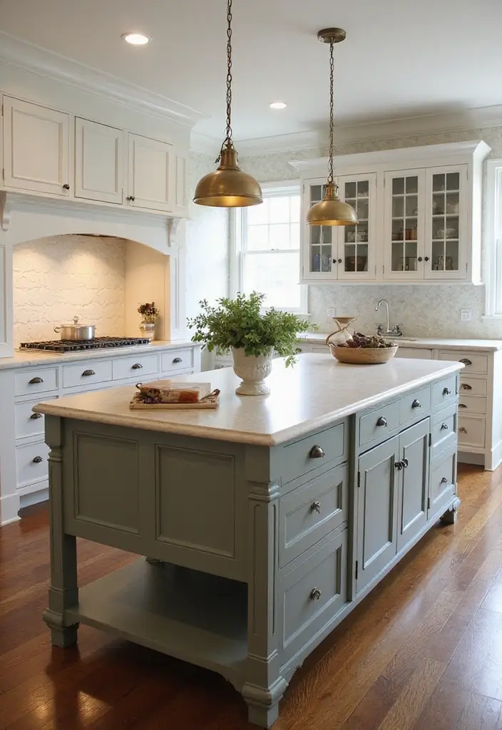 30+ Kitchen Island Lighting Ideas You Can’t Miss - 29. Classic Bell Shades