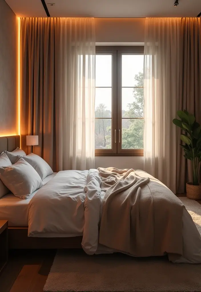 30+ LED Bedroom Lighting Ideas That Create a Dreamy Glow 21 30+ LED Bedroom Lighting Ideas That Create a Dreamy Glow - 21. LED Lighting Strips for Window Frames